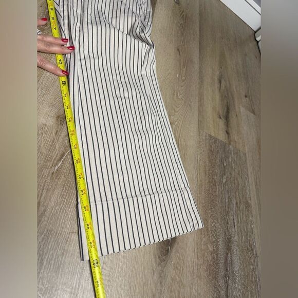 Cabi Striped Tick Tock Cropped Wide Leg Casual Trouser Size 6 - Picture 6 of 8